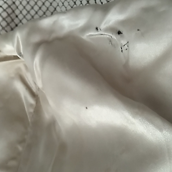 Whiting & Davis vintage metal mesh off-white crossbody purse bag - Picture 10 of 15